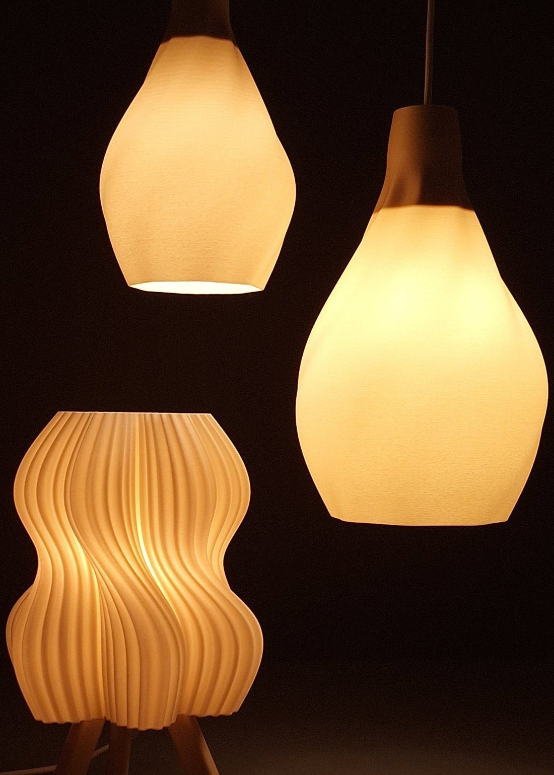 Samling av Qino Design Lampskärmar FREYJA och IDUN